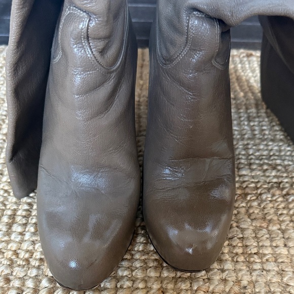 Bally Taupe Heeled Boots - Picture 6 of 6